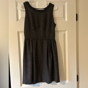 Jcrew navy blue and gray dress